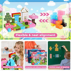 Annexfun Magnetic Blocks idea booklet guides imaginative play and structured exploration