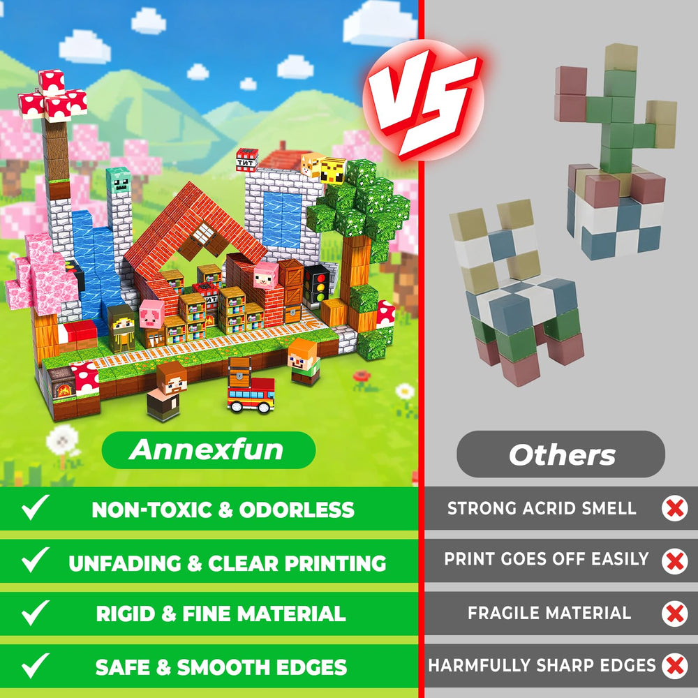 Annexfun Magnetic Blocks STEM learning aids problem-solving and spatial thinking during play.