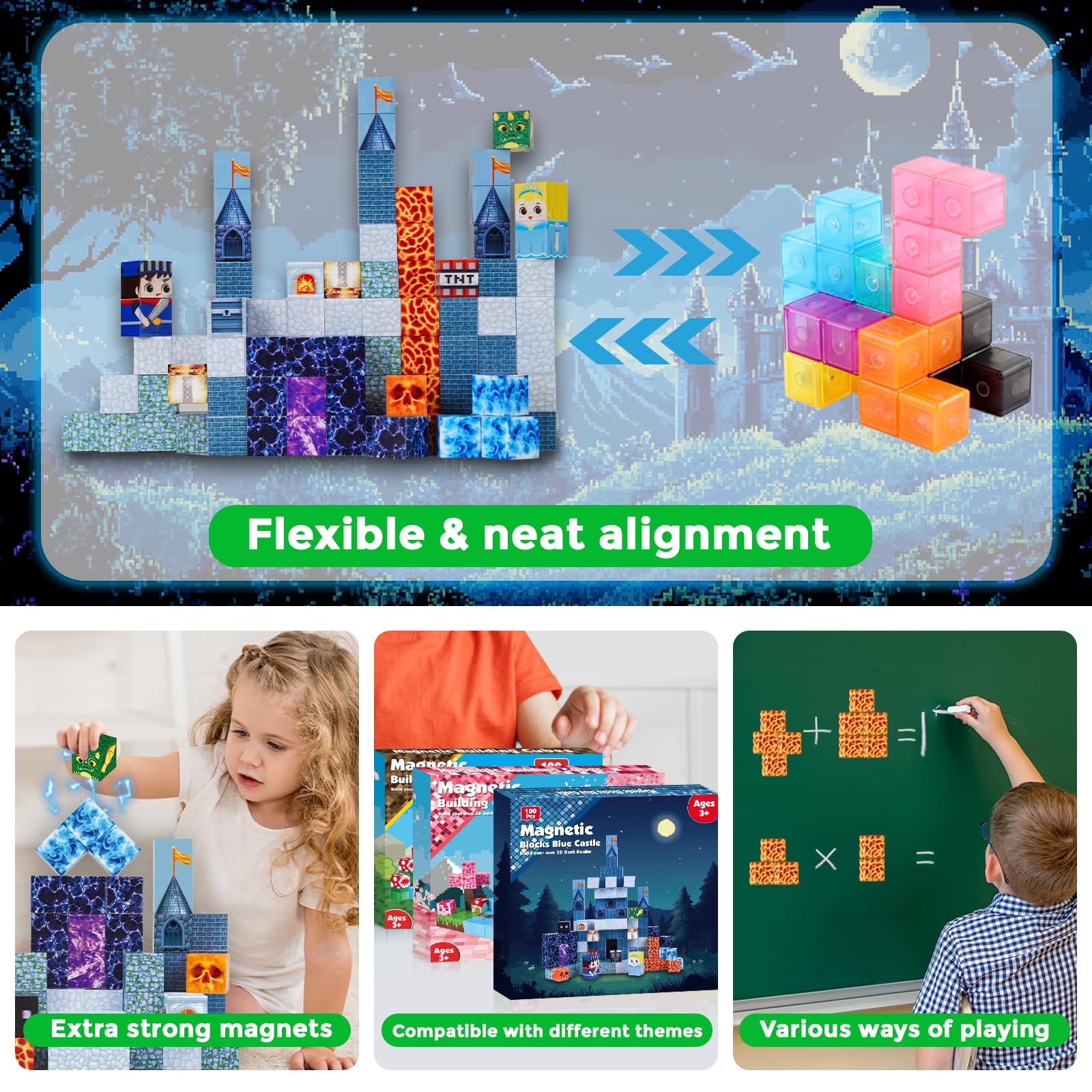 Annexfun magnetic blocks stem learning tiles support early problem solving and creativity