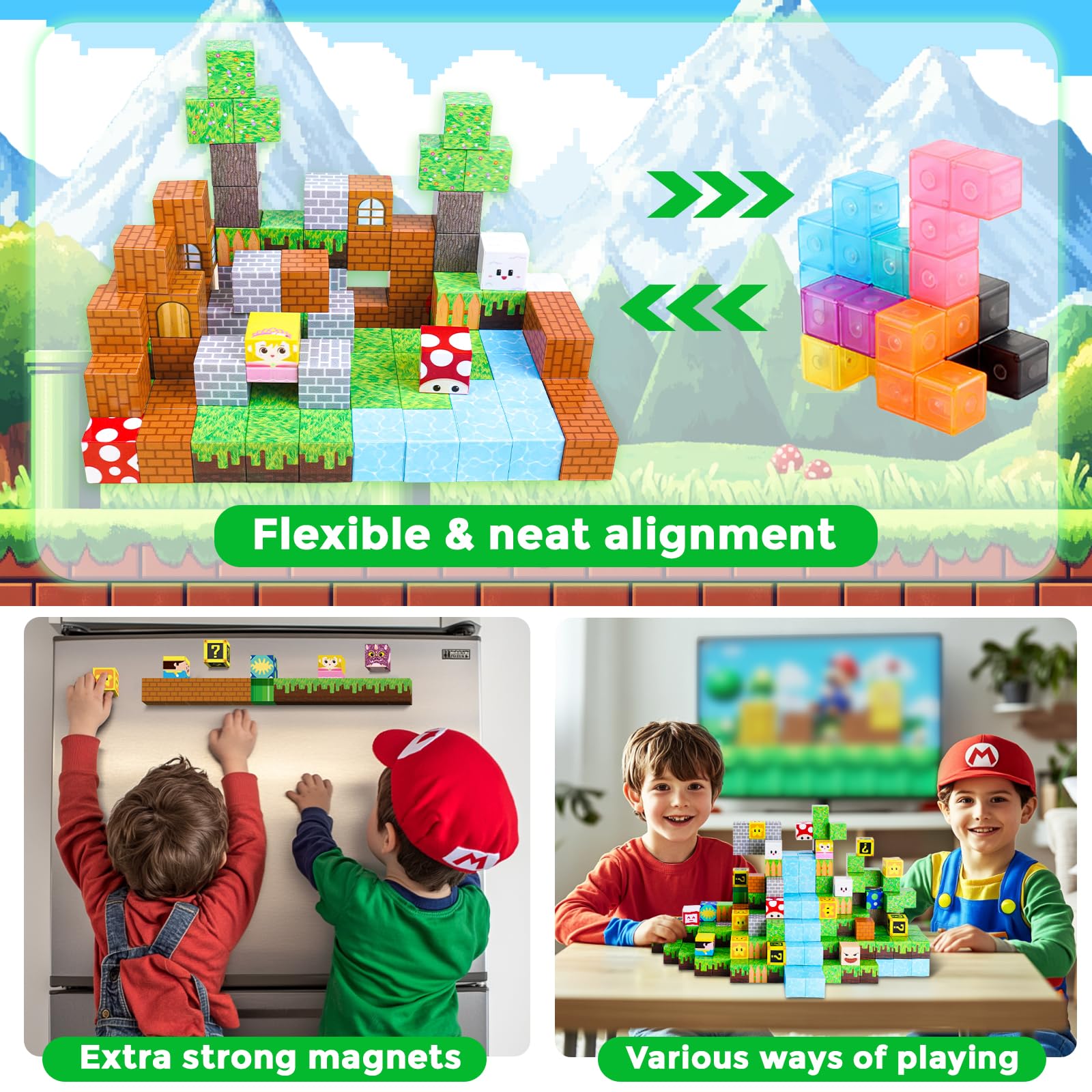 Annexfun Magnetic Blocks STEM toy promotes screen-free, imaginative exploration.