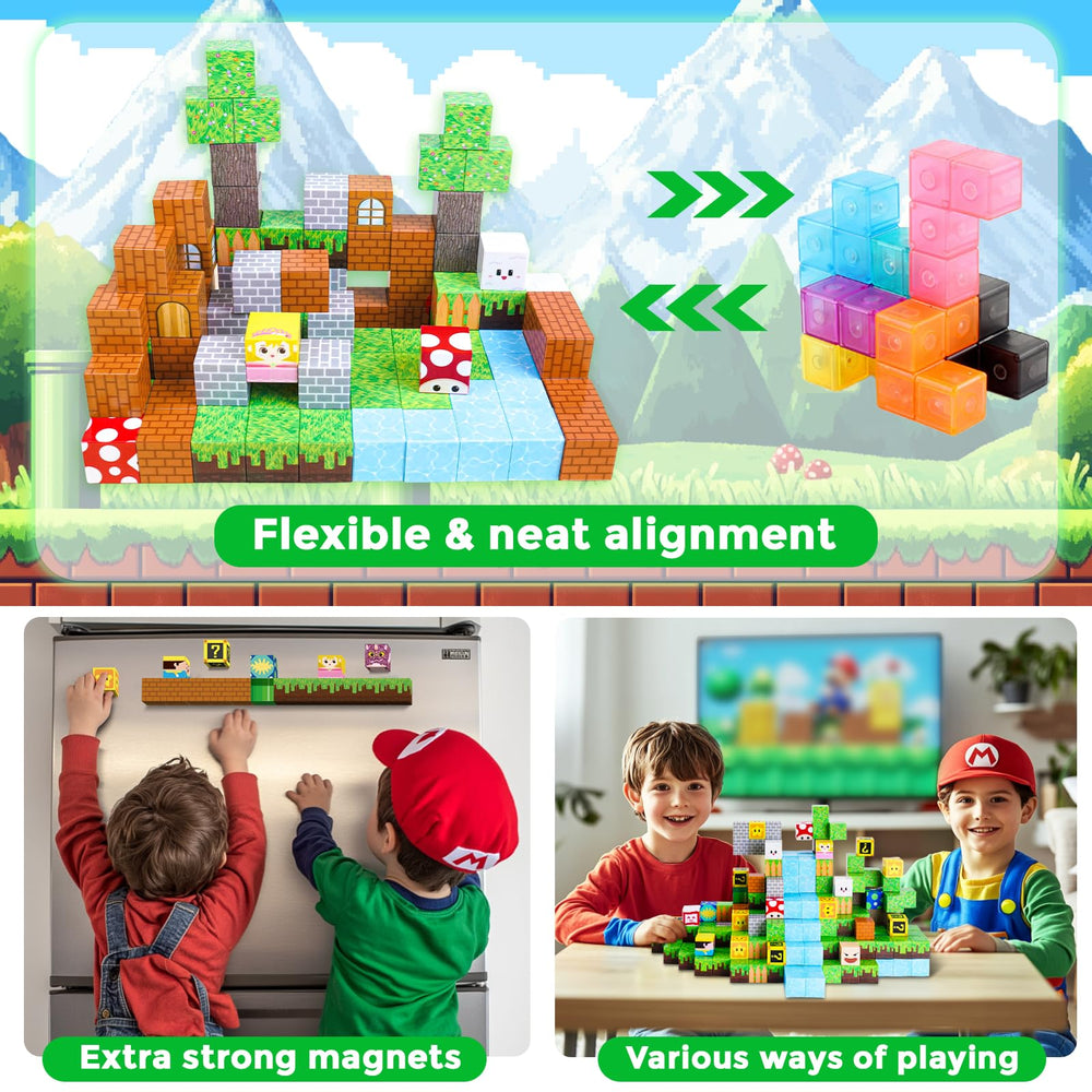 Annexfun Magnetic Blocks STEM toy promotes screen-free, imaginative exploration.