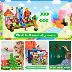 Annexfun Magnetic Blocks toddler classroom play boosts focus and coordination.