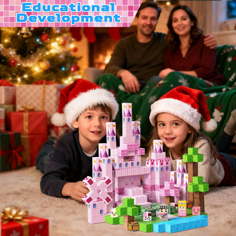Annexfun princess castle set makes a thoughtful gift for ages 3-8 and classroom activities.
