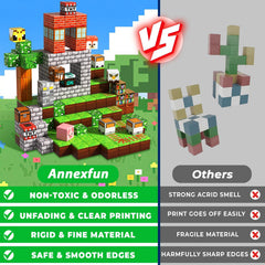 Annexfun magnets and cubes rustling sounds enhance sensory engagement during play.