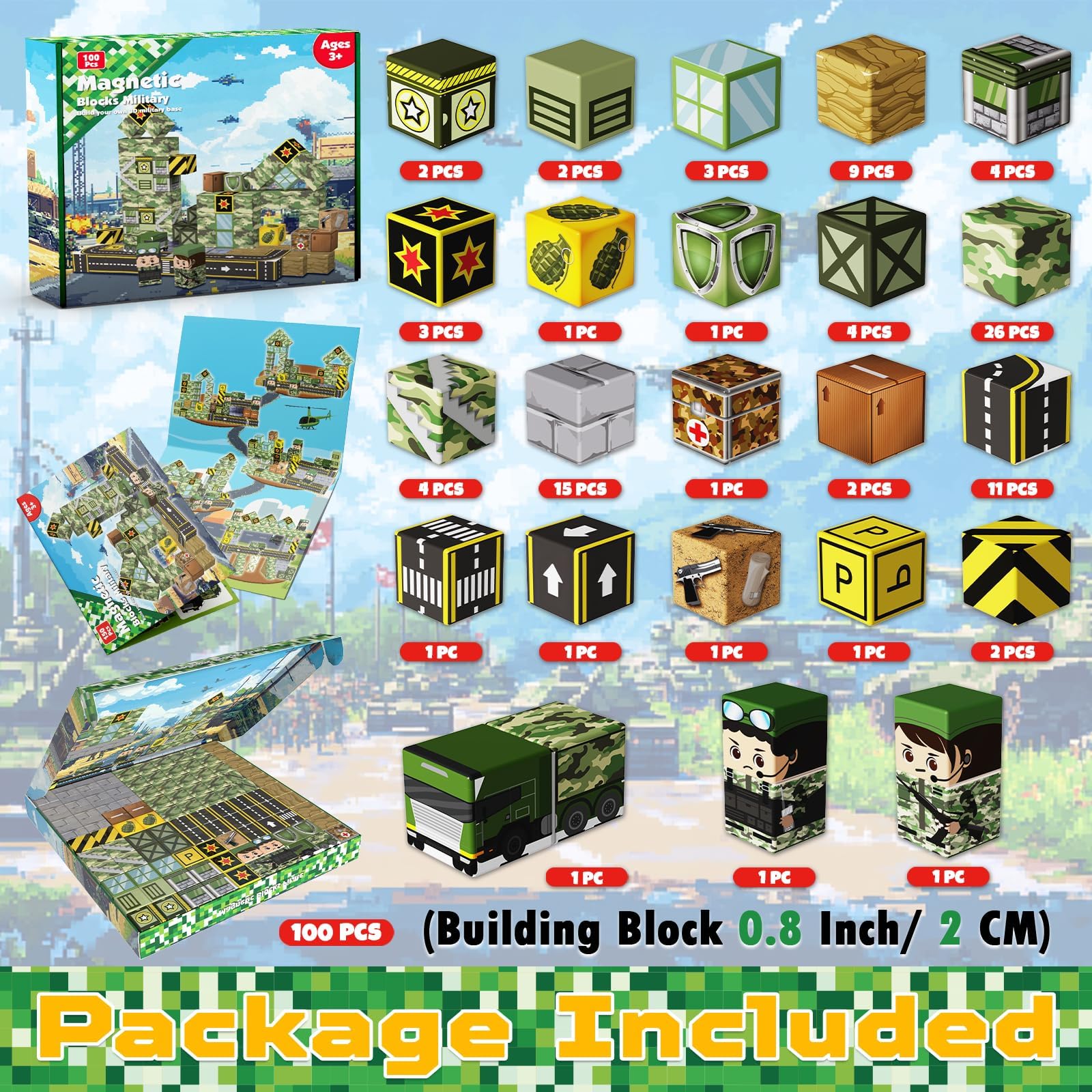 Annexfun military base castle build demonstrates open-ended imaginative play and storytelling.