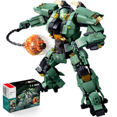 Annihilation Ranger mech in battle-ready pose for display