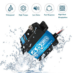 ANNIMOS DS3245SG 45kg servo IP67 waterproof rating for all-weather RC use.