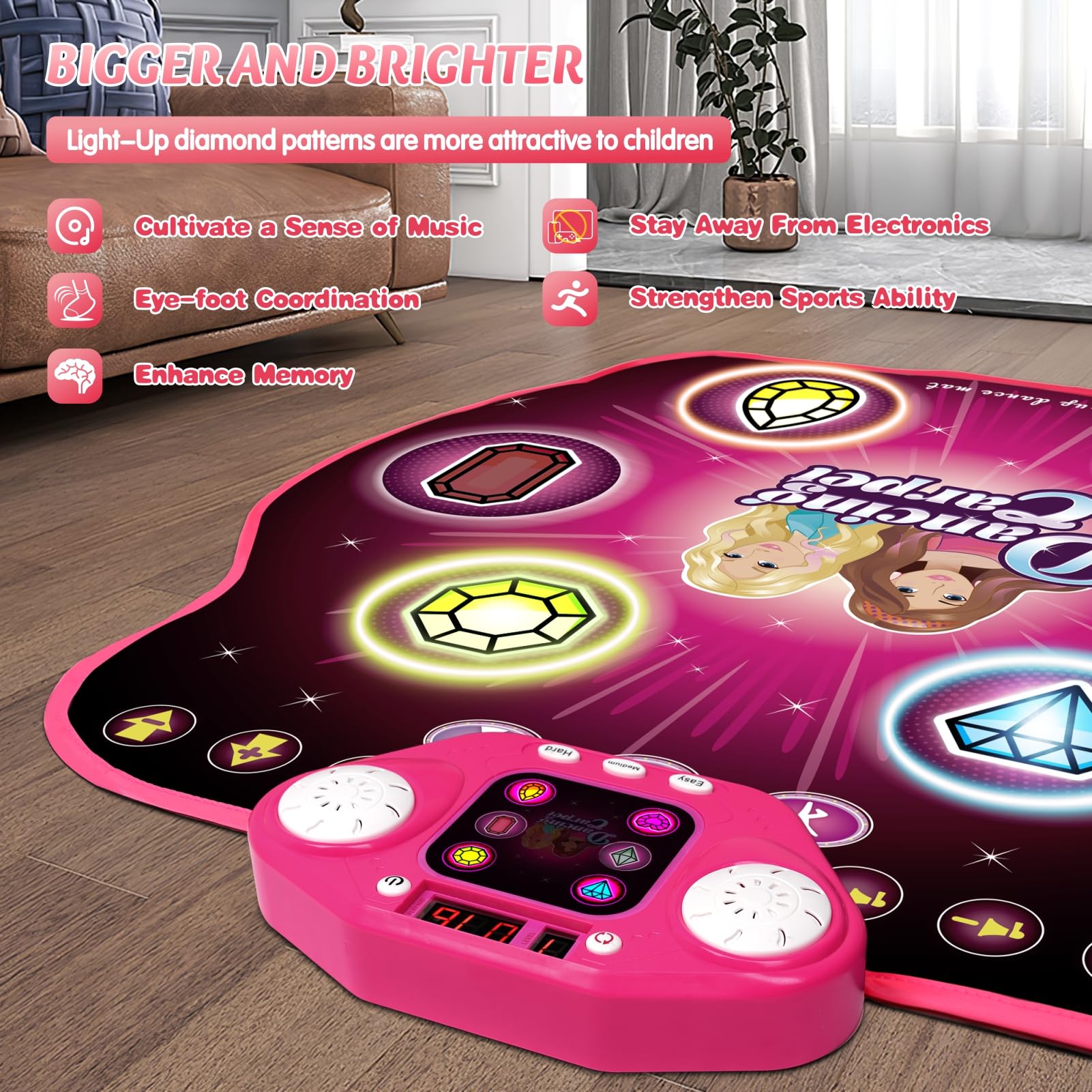 ANNKIE Dance Mat Bluetooth connection for streaming tracks
