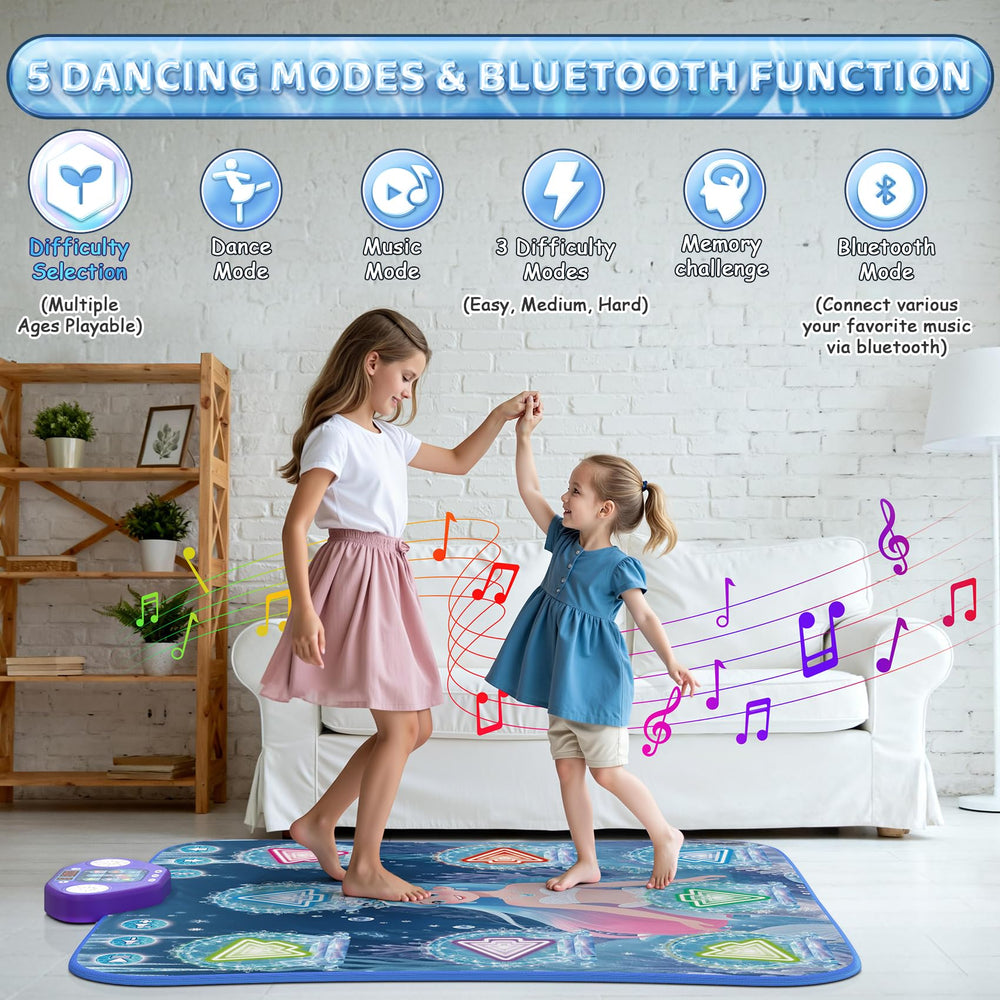 ANNKIE dance mat Bluetooth connect enables personalized music sessions.