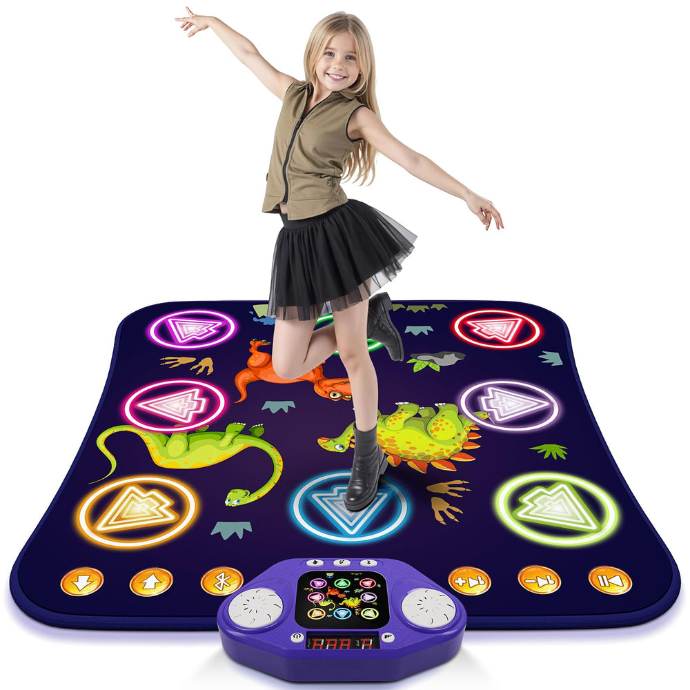 ANNKIE light-up 8-button arrows dance mat boosts active play and rhythm.