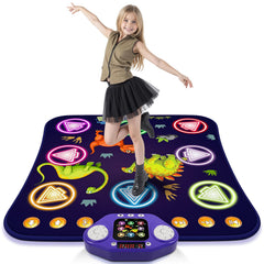 ANNKIE light-up 8-button arrows dance mat boosts active play and rhythm.