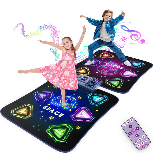 ANNKIE dance mat with light-up 12 keys for rhythm-led play