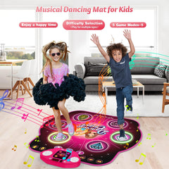 ANNKIE Dance Mat uses safe non-slip PVC for active dancing