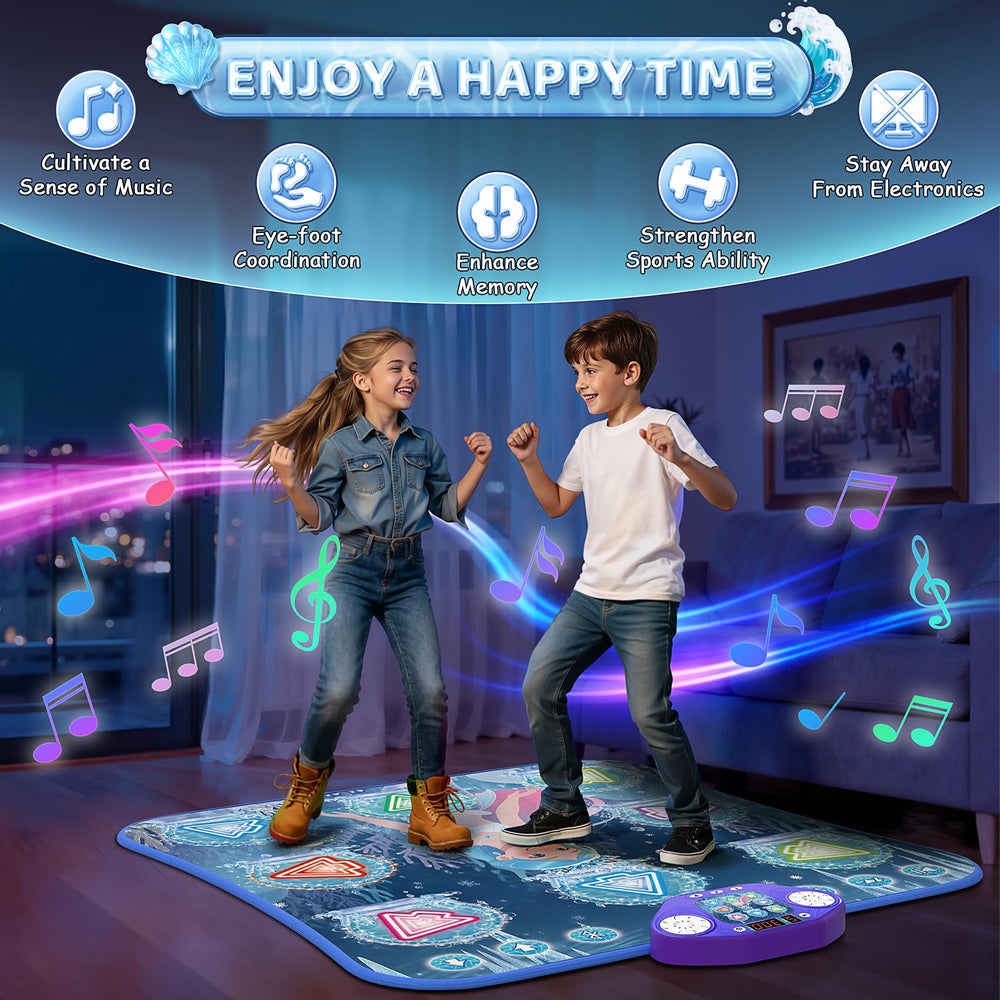 ANNKIE dance mat kid-friendly safe material supports worry-free play.