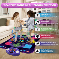 ANNKIE Dance Mat Bluetooth connection lets kids dance to favorite tracks