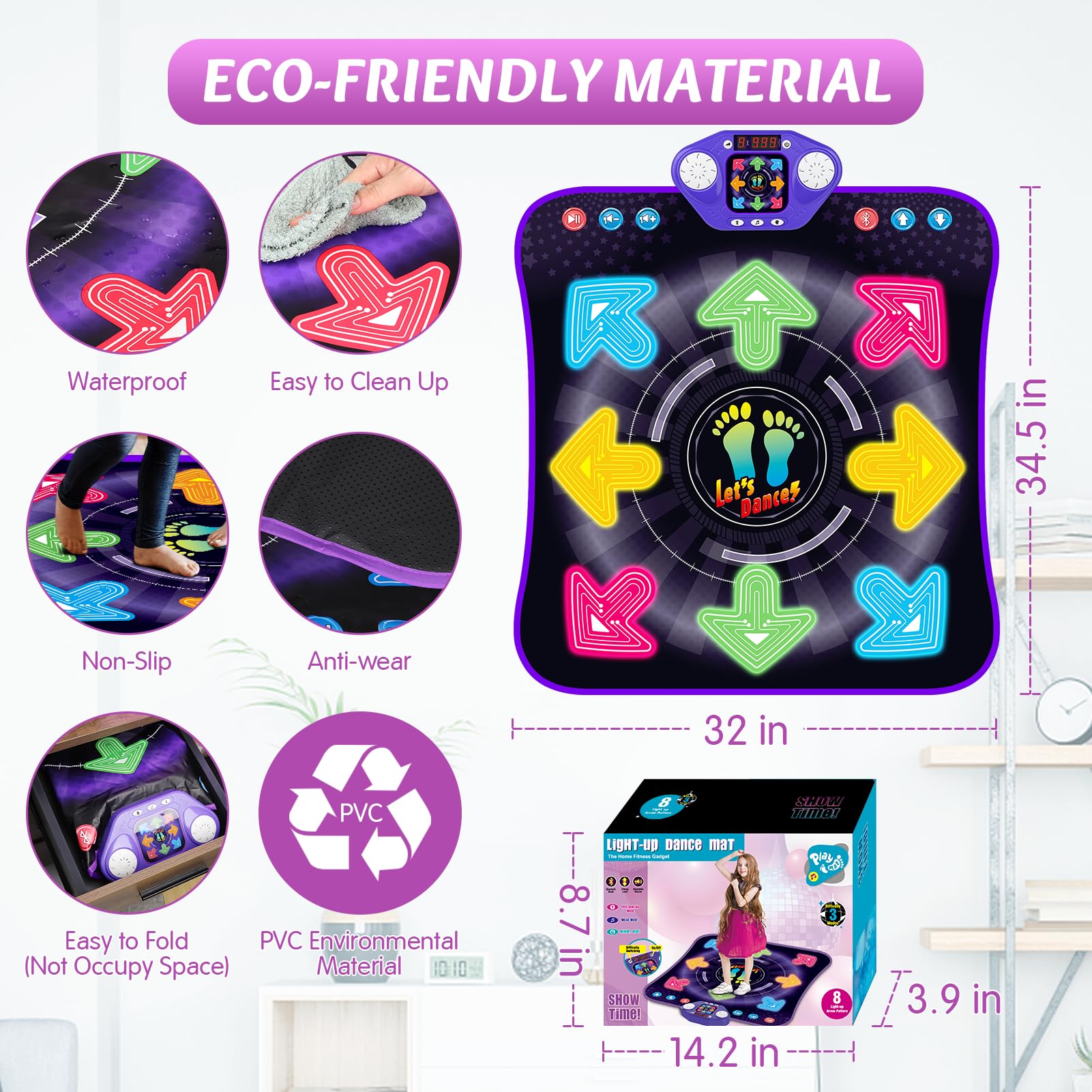 ANNKIE Dance Mat invites family playtime to boost balance and coordination through fun