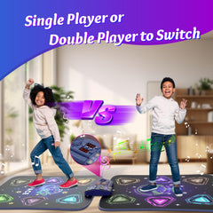 ANNKIE dance mat in two-player mode for cooperative family fun