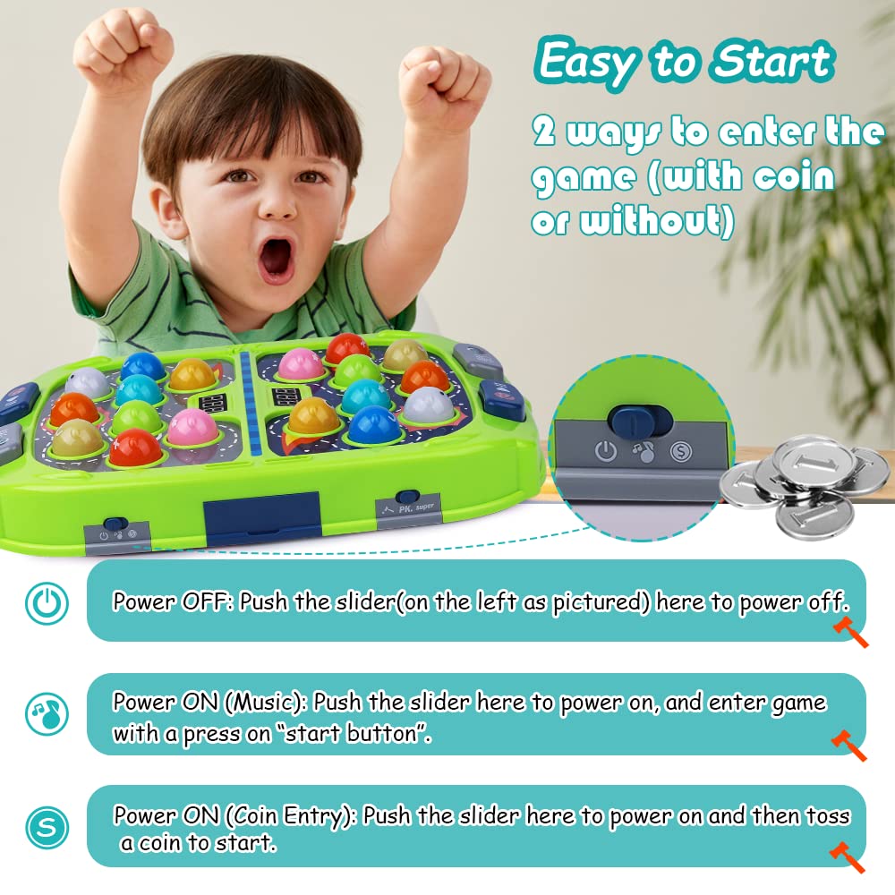 ANNKIE flashing balls with sound enhance visual feedback and excitement.