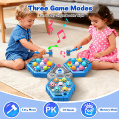ANNKIE Whack Game Mole in action with kids playing together to boost focus.