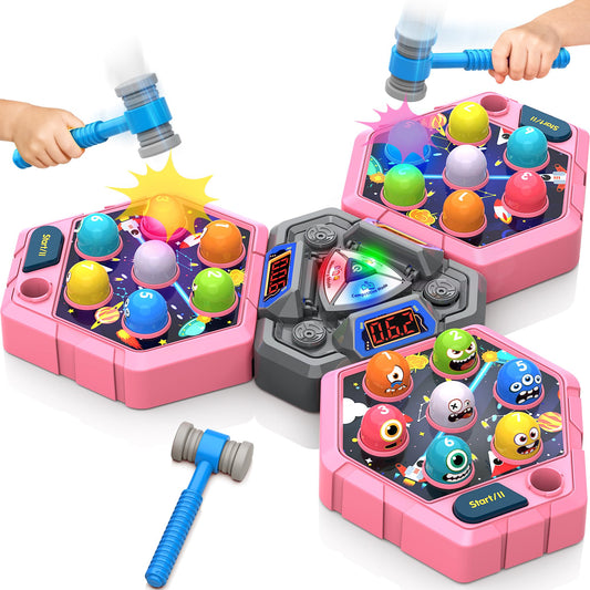 ANNKIE Whack Game Mole main shot showing engaging play for ages 3-8