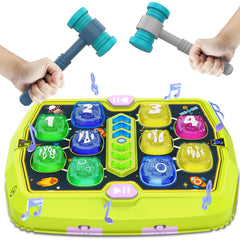 ANNKIE Whack Mole toy front view hammers promotes hand-eye coordination and active play.