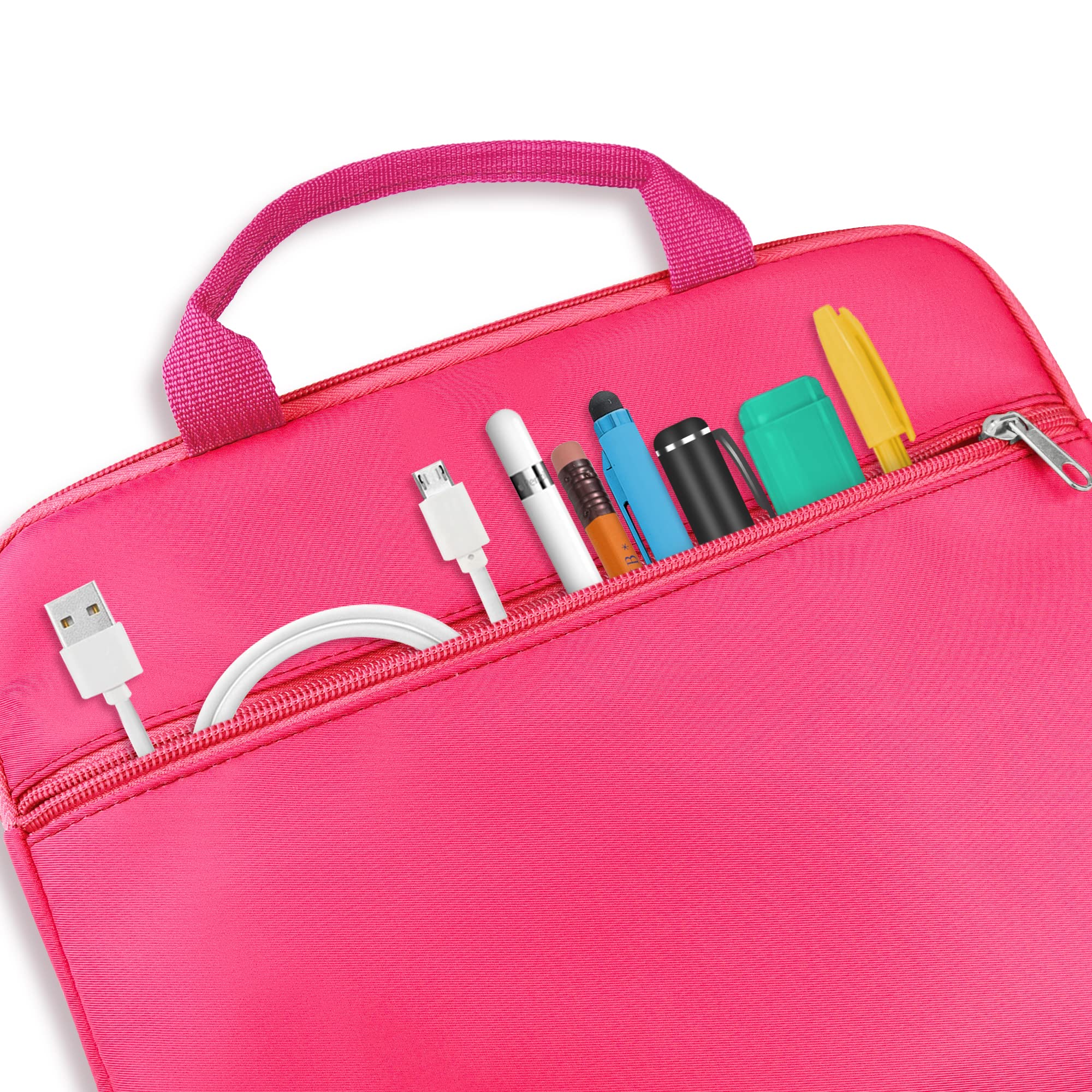 Annmore pink bag sturdy handle, comfortable transport for daily use.