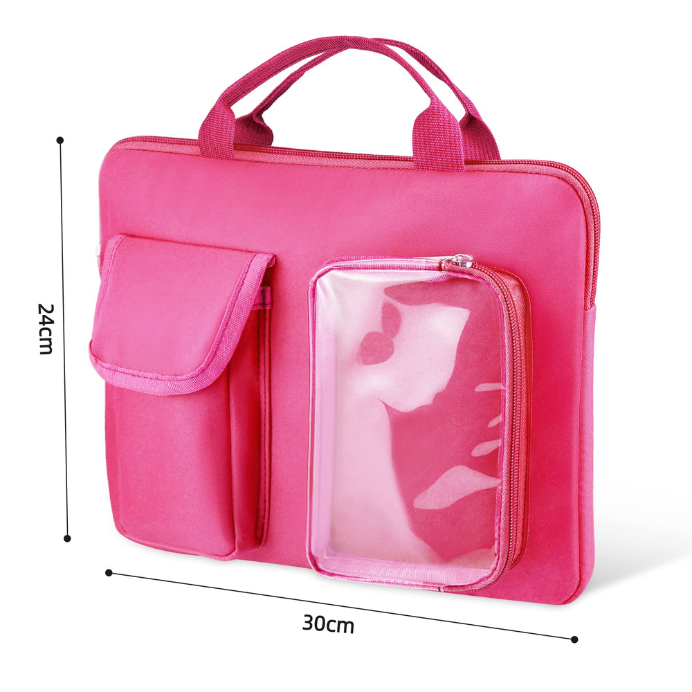 Annmore pink bag interior, organized space for LEXiBOOK accessories.