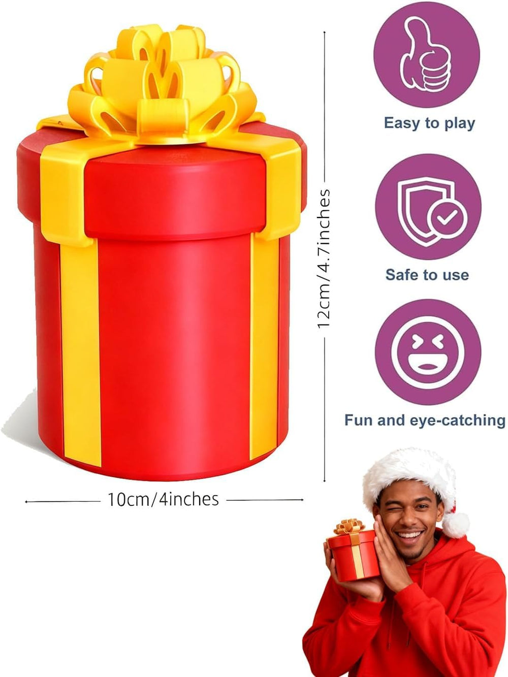 Annoying Nested Screw Gift Box features durable plastic for repeated use.