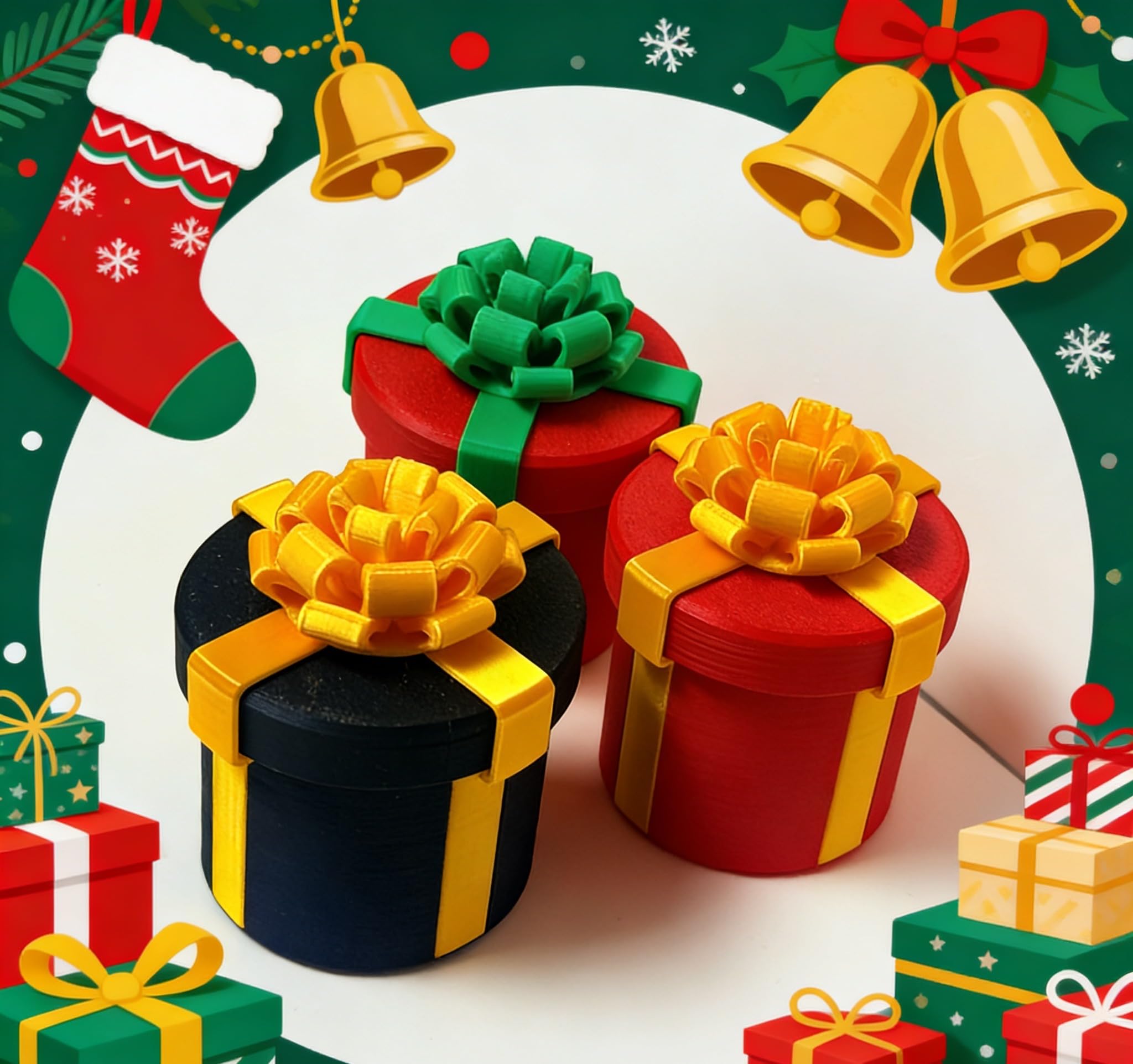Annoying Nested Screw Gift Box red unwrapping action, creates memorable prank moments.
