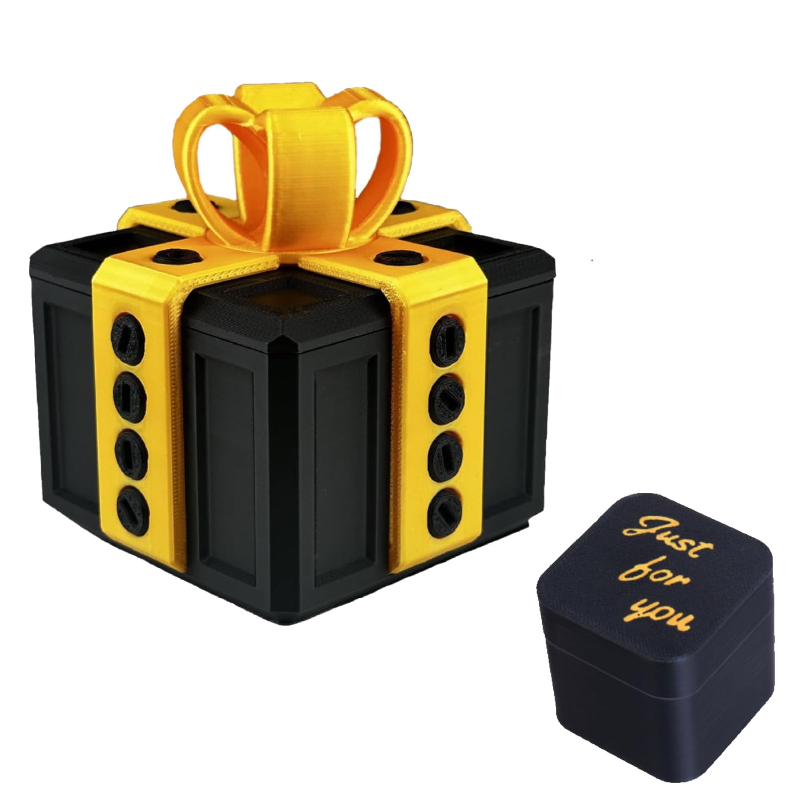 Annoying Present Box with Screws reveals a finger pop-up, perfect for office pranks and laughs
