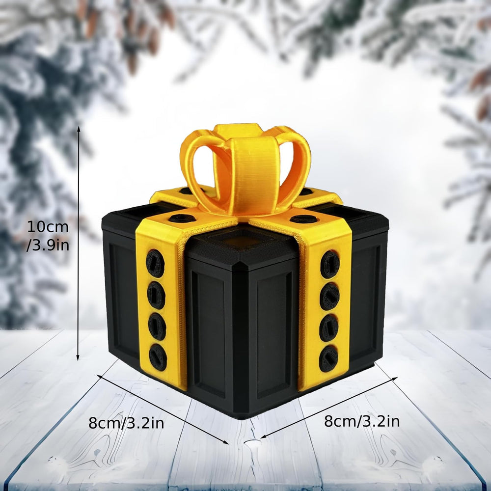 Annoying Present Box Unassembled Kit includes screws for quick setup and reuse