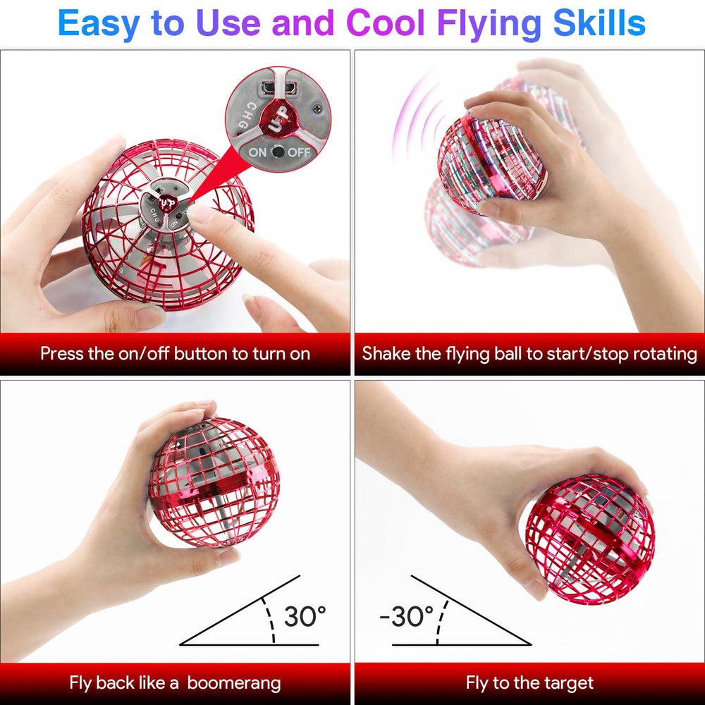 ANOEPUY Flying Orb Ball compact 3.4 inch size fits pockets.