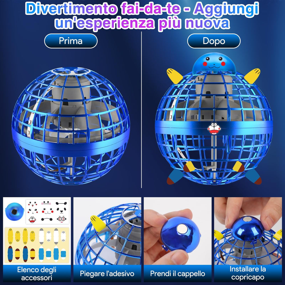 ANOEPUY Flying Orb Ball RGB LED creates vivid visuals during dusk sessions
