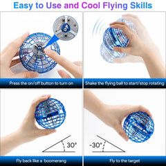 ANOEPUY Flying Orb Ball USB recharge for long adventures with quick top-ups