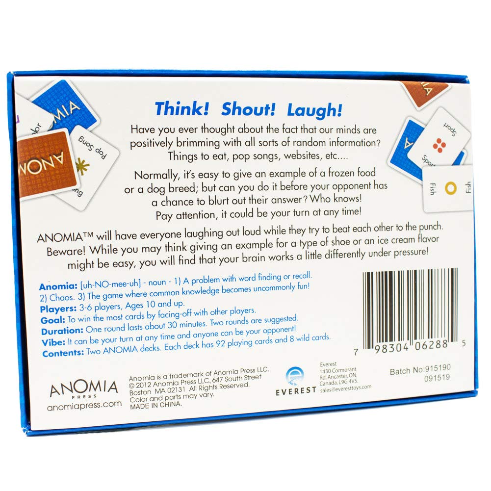Anomia card game travel case ready for journeys and dorm nights.