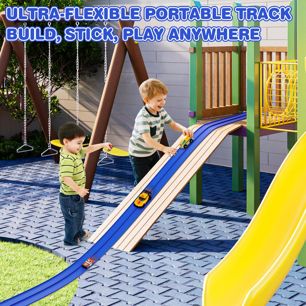 Anoozo 16 ft racing track for kids aged 3-8 as a party gift