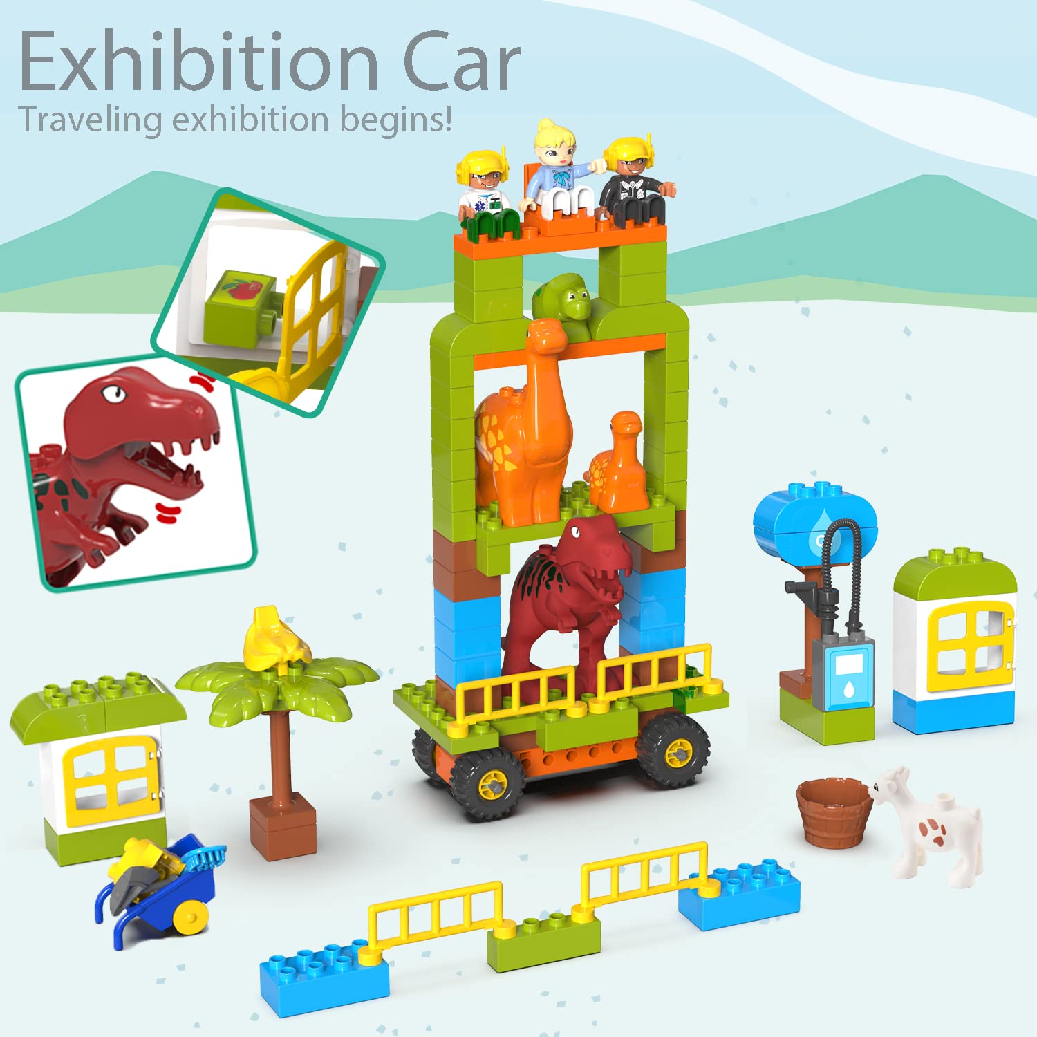 Anpcso ring-toss dinosaur toy promotes interactive play and family fun