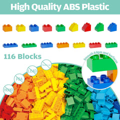 Anpcso kid-friendly design with rounded edges supports safe, easy construction