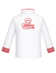 ANPHILE oven mitt with chef jacket ready for safe pretend cooking moments