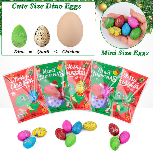 ANPHILE Christmas dinosaur card accompanies the egg for gifting.