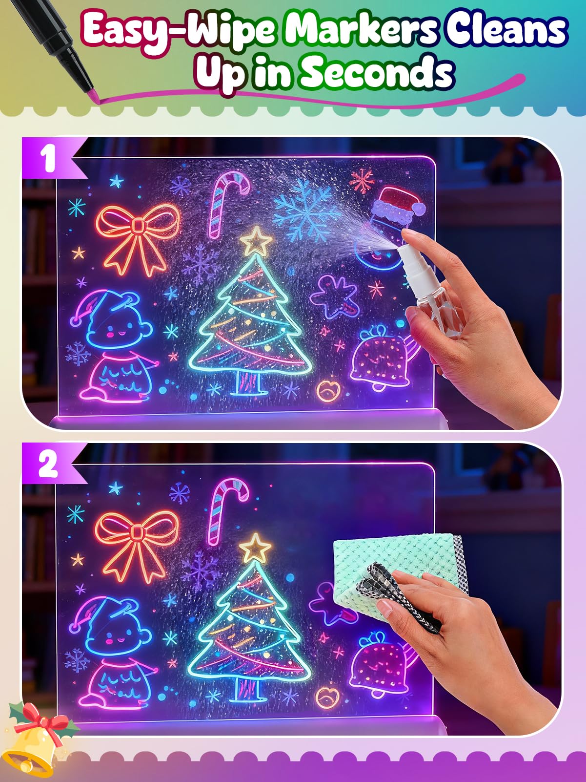 ANPHSIN four-mode lighting highlights different moods for doodling and writing.