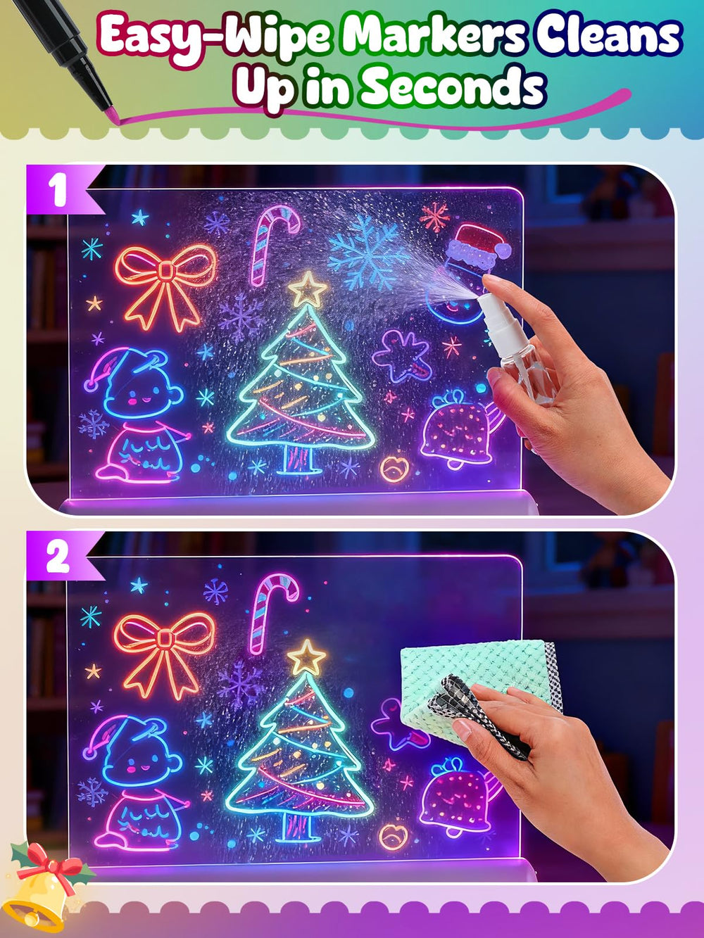 ANPHSIN four-mode lighting highlights different moods for doodling and writing.