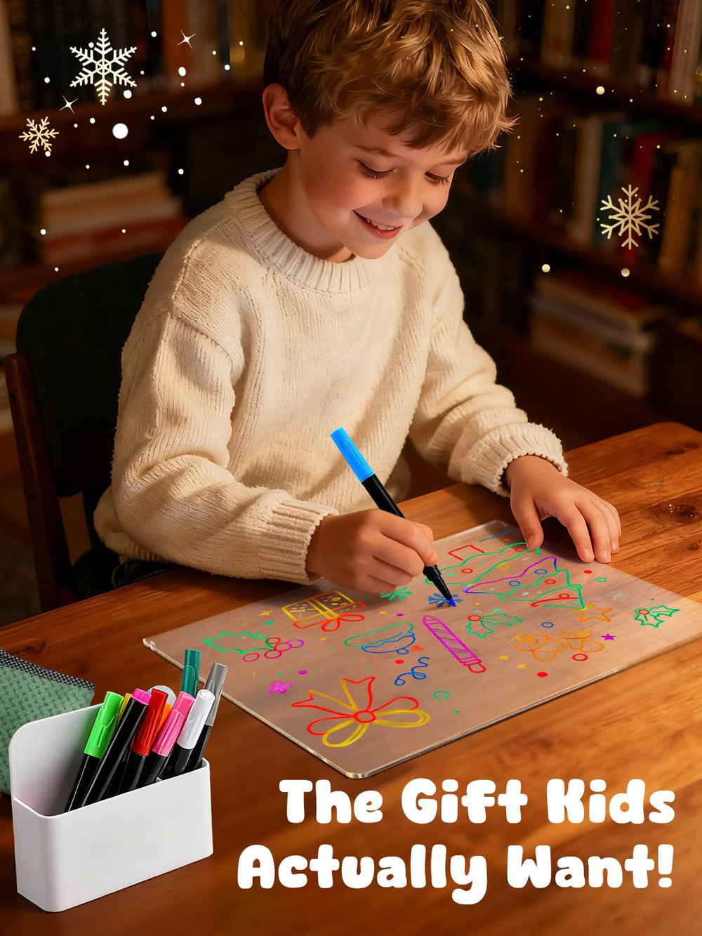 ANPHSIN secure base keeps the blue doodle board steady during use