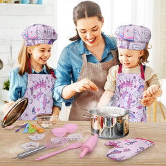 Anpro measuring cups and spatula helping kids follow recipes and practice accuracy