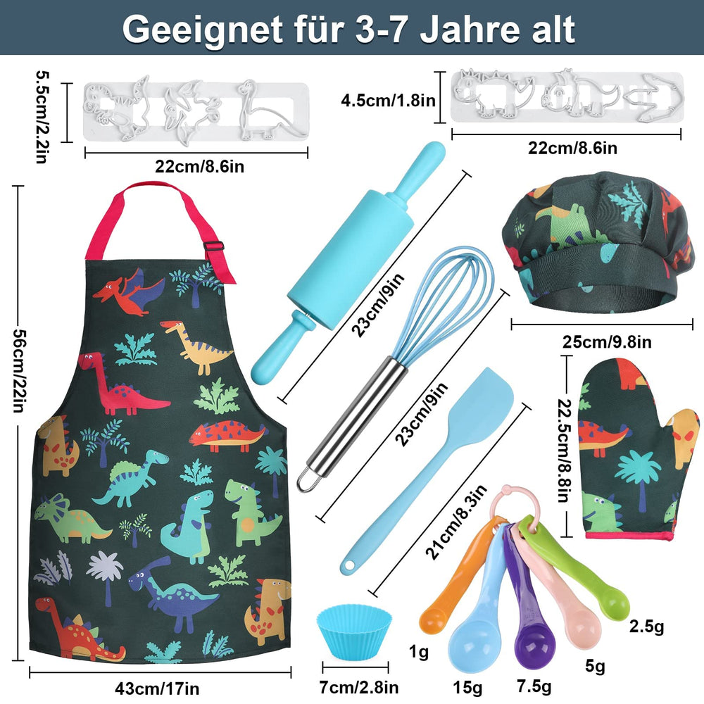 Anpro measuring cup and spatula invite precise, kid-friendly cooking tasks.