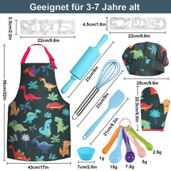 Anpro measuring cup and spatula invite precise, kid-friendly cooking tasks.
