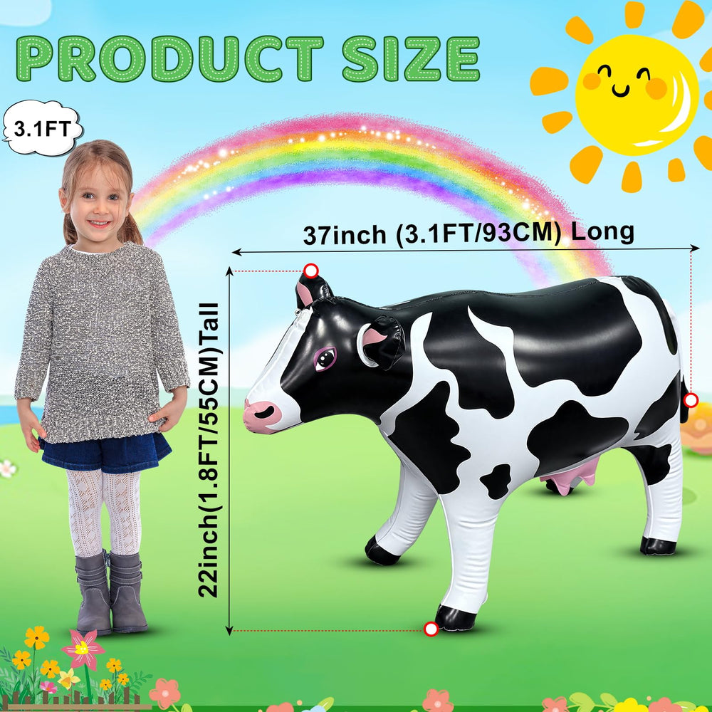Anroog yard and patio decor cow inflatables for festive gatherings.