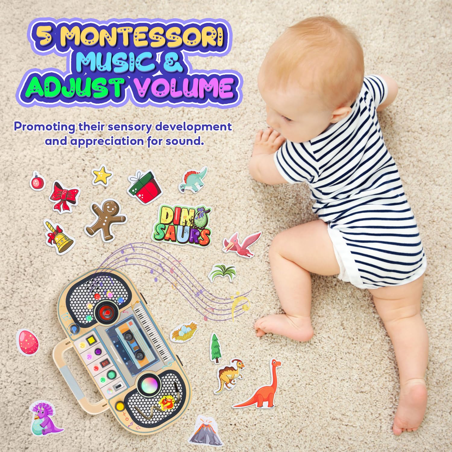 Ansee Busy Board offering adjustable volume for comfortable listening
