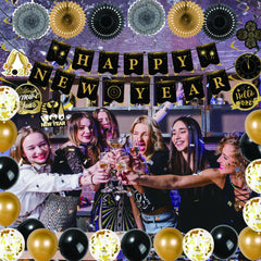 Ansoufien photo-ready backdrop setup enhances New Year celebrations.