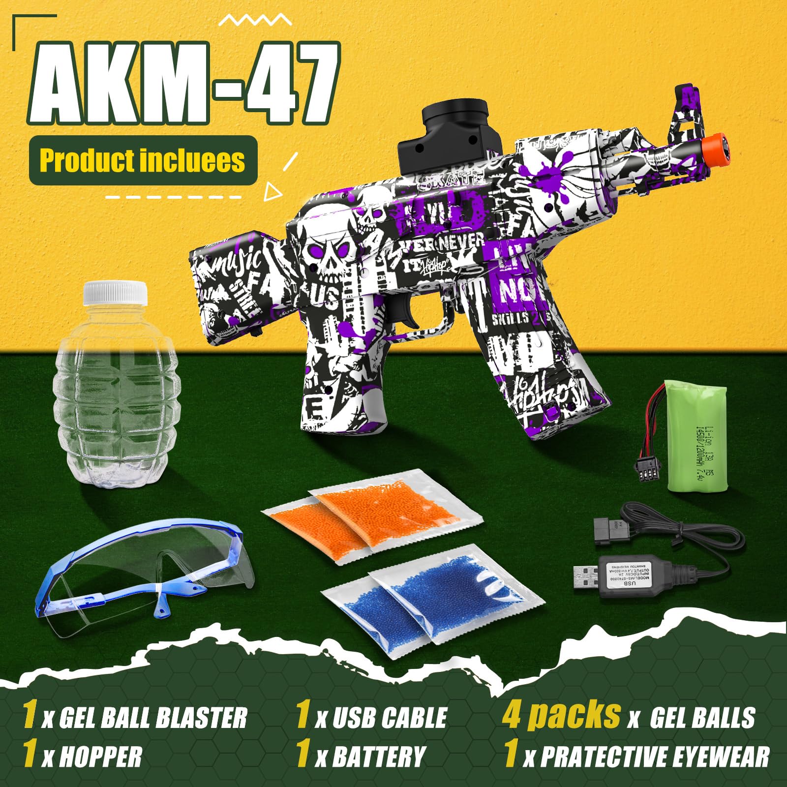 Anstoy Durable ABS Construction withstands outdoor use and rough handling.